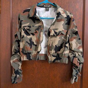 2 For $5! NWOT Cropped Camo Jacket